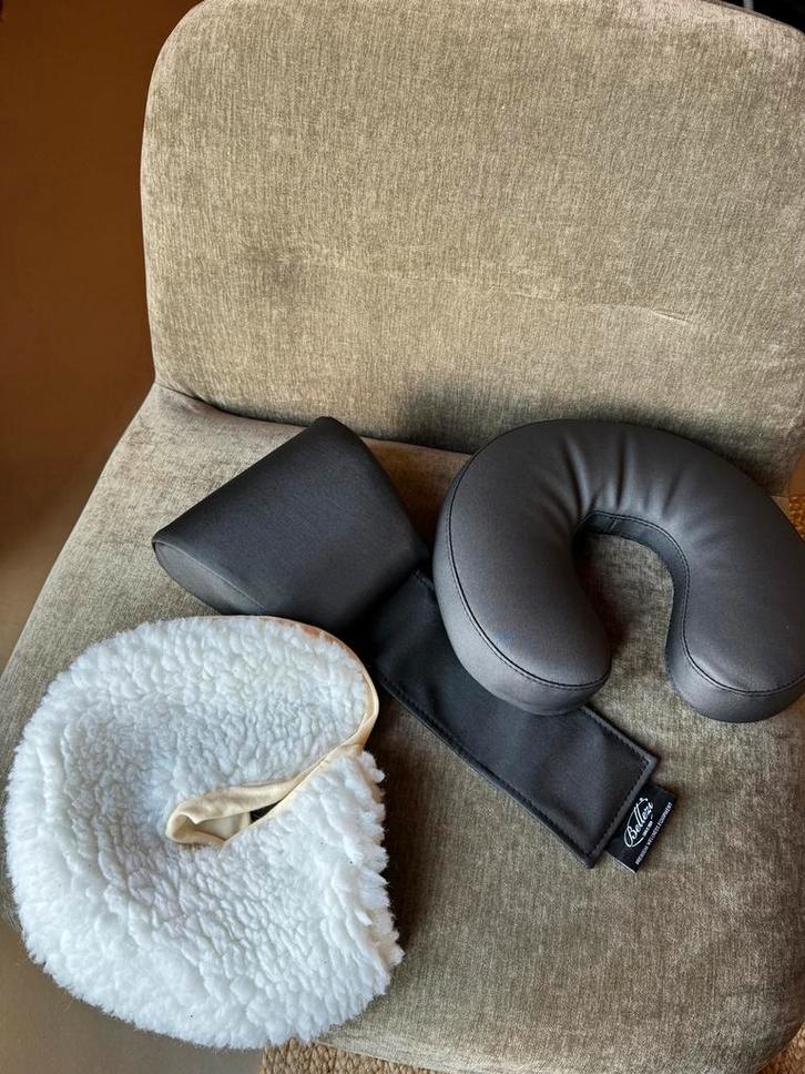 Bellezi Massage hoofdsteun Accessoires set, Sport en Fitness, Massageproducten, Zo goed als nieuw, Massagestoel of Kussen, Ophalen