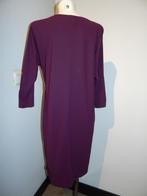 Ladress aubergine paarse stretch jurk travel Als Nieuw M, Maat 38/40 (M), Verzenden, Paars, Zo goed als nieuw