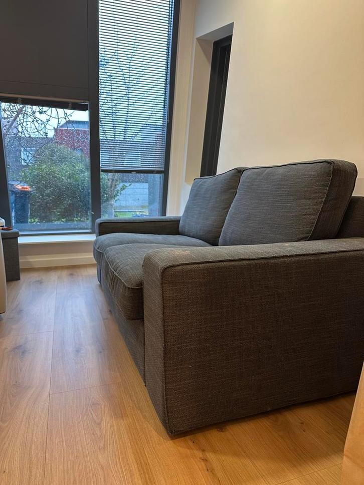 Grijze stoffen bank ikea kivik, Huis en Inrichting, Banken | Complete zithoeken, Gebruikt, Stof, Ophalen