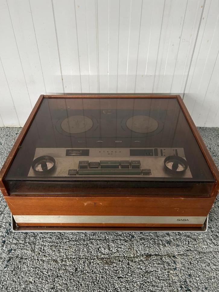 Saba 305-SH bandopnemer jaren 60, Audio, Tv en Foto, Bandrecorders, Bandrecorder, Met stofkap, Met banden, Ophalen of Verzenden