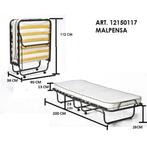 Logeerbed 90x200, Huis en Inrichting, Slaapkamer | Bedden, Ophalen, 90 cm, Eenpersoons, Zwart