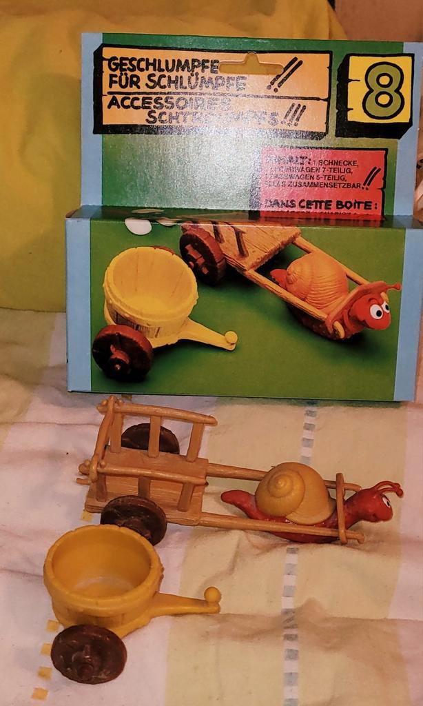 Smurfen speelset 8 Slakkenwagen 4.0100 + doos Schleich, Verzamelen, Smurfen, Zo goed als nieuw, Verschillende Smurfen, Verzenden