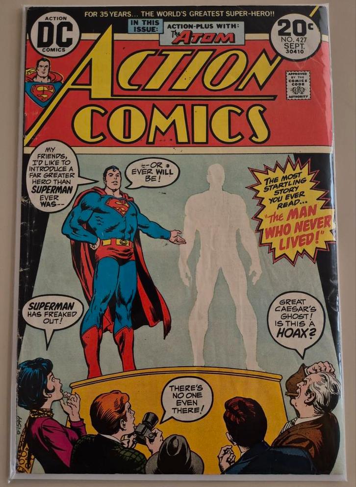 Action Comics #427 (1973), Boeken, Strips | Comics, Zo goed als nieuw, Eén comic, Amerika, Ophalen of Verzenden