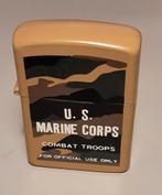Retro : Metalen zippo gas aansteker U.S. Marine Corps, Verzamelen, Ophalen, Overige typen