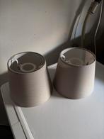 2x IKEA Lampenkappen - Zandkleur, Huis en Inrichting, Lampen | Lampenkappen, Ophalen, Beige, Rond, Zo goed als nieuw