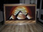 Te koop papyrus piramide schilderij, Schilderij, 125 cm of meer, Zo goed als nieuw, Ophalen