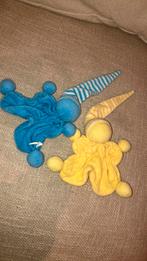 Tiamo kandeel geel blauw badstof knuffeldoekje, Ophalen of Verzenden, Zo goed als nieuw, Overige typen