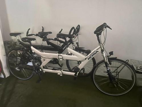 KOGA miyata twintraveller wit tandem deelbaar!!, Fietsen en Brommers, Fietsen | Tandems, Gebruikt, Meer dan 20 versnellingen, 53 tot 57 cm