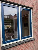 Kozijn met 2 openslaande ramen incl hang- en sluitwerk, Doe-het-zelf en Verbouw, Ophalen, Gebruikt, Raamkozijn, 150 tot 225 cm