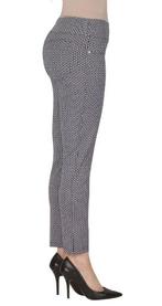 Joseph Ribkoff chique blauw/witte stretch broek mt 42/44, Kleding | Dames, Broeken en Pantalons, Overige kleuren, ., Maat 42/44 (L)