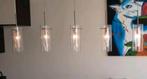 Hanglamp met 5 glazen kelken, Ophalen, Gebruikt