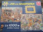 Jan van Haasteren puzzels / 2x 1000 stukjes, Ophalen of Verzenden, 500 t/m 1500 stukjes, Gebruikt, Legpuzzel