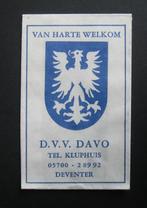 08-118 Deventer - (voetbalclub)  D.V.V. DAVO, Verzamelen, Suikerzakjes, Verzenden, Nederland