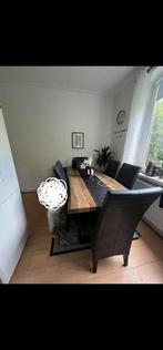 6 Lederen stoelen, Ophalen, Zo goed als nieuw