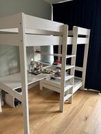 Hoogslaper met bureau en stoel/logeerbed, Ophalen, Zo goed als nieuw, Hoogslaper