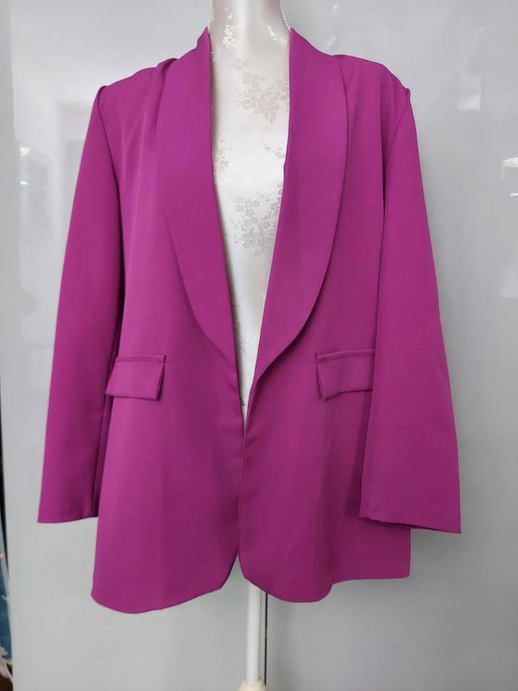 NIEUW  magenta kleur blazer maat 44, Kleding | Dames, Jasjes, Kostuums en Pakken, Nieuw, Jasje, Maat 42/44 (L), Overige kleuren