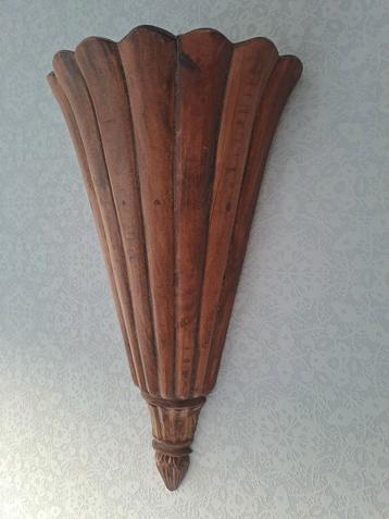 Vintage Houten Wandhouder - Frans Deco beschikbaar voor biedingen