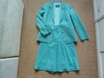 mintgroen Suedezet blazer set maat 36 nog nieuw, Kostuum of Pak, Nieuw, Ophalen of Verzenden, Maat 36 (S)