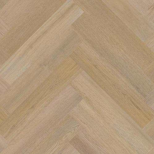 PVC vloer restant Therdex visgraat kleur 7584, Huis en Inrichting, Stoffering | Vloerbedekking, Nieuw, Overige typen, Bruin, minder dan 10 m²