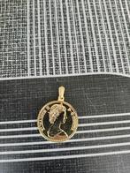 Vergulde hanger goldplated 3cm diameter vintage antiek, Ophalen of Verzenden, Goud, Hanger, Verguld