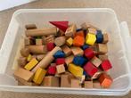 Doos met >150 houten speelgoedblokken, Ophalen of Verzenden, Gebruikt, Overige typen