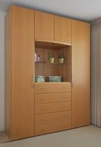 Modulaire beuken combi kledingkast, Huis en Inrichting, 150 tot 200 cm, Zo goed als nieuw, Modulaire beuken combi kledingkast van merk Hülsta.