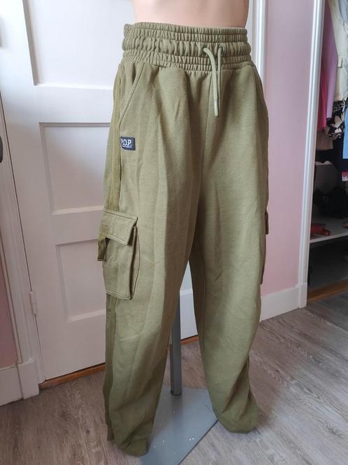 Jogging broek L huis broek P.o.p legergroen casual hip, Kleding | Dames, Broeken en Pantalons, Zo goed als nieuw, Maat 42/44 (L)