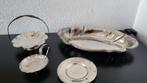 4 Vintage verzilverde schaaltjes tussen 11-30 cm., Ophalen of Verzenden