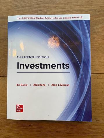 Investments 13th edition by Bodie, Kane & Marcus