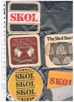 BIERVILTJES SKOL, Verzamelen, Biermerken, Verzenden, Zo goed als nieuw, Viltje(s), Overige merken