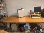 handgemaakte, industrieel eettafel 6-8 pers. massief eiken., Huis en Inrichting, Tafels | Eettafels, Ophalen, 100 tot 150 cm, 200 cm of meer