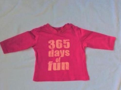 Roze longsleeves maat 62 (qwe, Kinderen en Baby's, Babykleding | Maat 62, Zo goed als nieuw, Meisje, Shirtje of Longsleeve, Ophalen of Verzenden