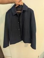 Lyle & Scott Herringbone Wollen jas Navy blauw, Ophalen of Verzenden, Zo goed als nieuw, Blauw