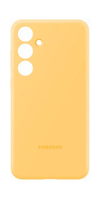 Samsung Galaxy S24 silicone case geel *ZO GOED ALS NIEUW* beschikbaar voor biedingen