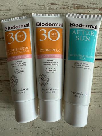 zonnebrand factor 30 gevoelige huid & aftersun BIODERMAL beschikbaar voor biedingen