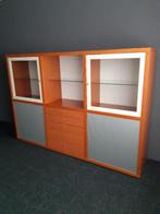 Wandmeubel kast Ligne roset vitrinekast servieskast vintage, Huis en Inrichting, Ophalen, Gebruikt