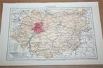 Oude kaart Brabant (provincie België) - circa 1930 !!, Boeken, Atlassen en Landkaarten, Gelezen, Ophalen of Verzenden