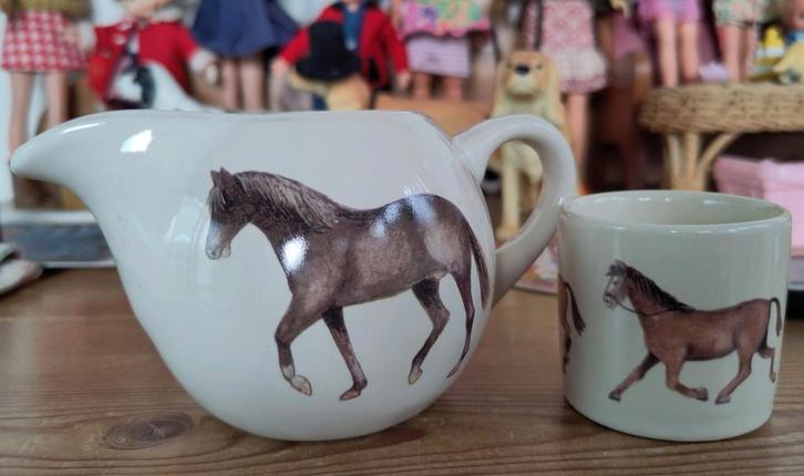 JET Paard 🐴 COUNTRY HORSES Melkkannetje Eierdopje 🐴 en ..., Huis en Inrichting, Keuken | Servies, Overige typen, Overige stijlen