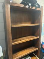 Houten Boekenkast met Deuren en Planken, Gebruikt, Eikenhout, 150 tot 200 cm, 25 tot 50 cm