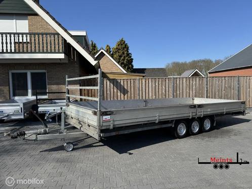 Hulco MEDAX-3 plateauwagen aanhanger 611x223 3 asser 3500KG, Auto diversen, Aanhangers en Bagagewagens, Gebruikt