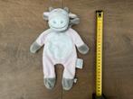 Nieuw zgan Noukie’s knuffeldoekje koe roze grijs wit ca 25cm, Ophalen, Nieuw, Koe