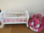 Poppen bed (echt hout) en maxi cosi (excl. pop!), Kinderen en Baby's, Ophalen of Verzenden, Gebruikt, Babypop