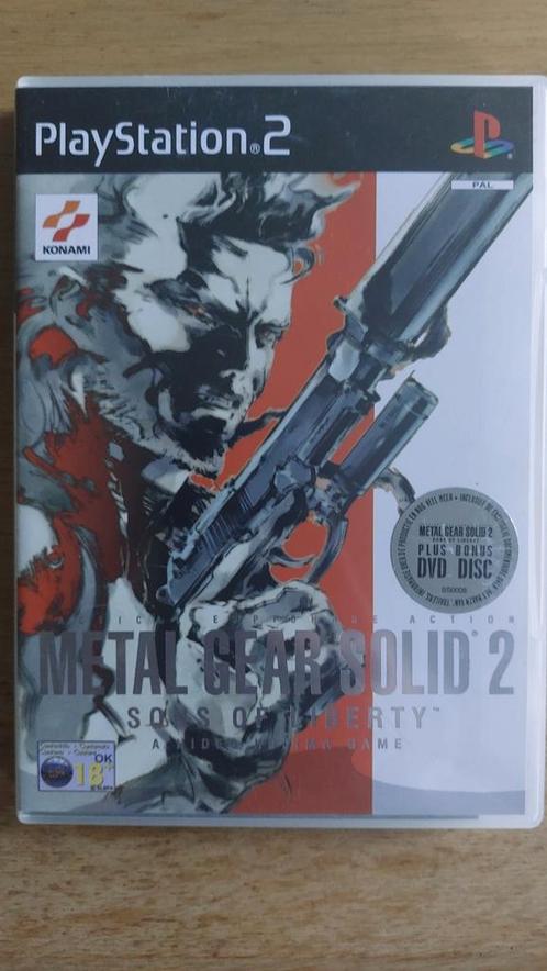 Metal Gear Solid 2 PS2 (incl. Bonus DVD), Spelcomputers en Games, Games | Sony PlayStation 2, Gebruikt, Avontuur en Actie, 1 speler