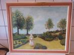 Sprookjesachtig romantisch echt schilderij, Ophalen of Verzenden