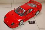 UNIEK 1:8 POCHER Ferrari F40 rosso red + vitrine INFO  WRH, Hobby en Vrije tijd, Modelauto's | 1:5 tot 1:12, Ophalen of Verzenden