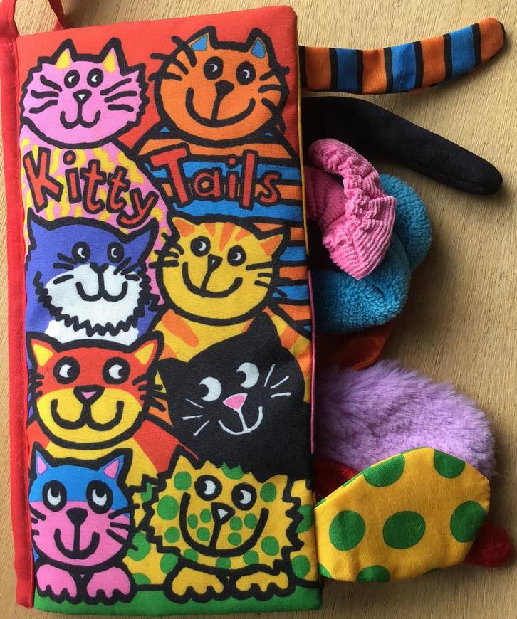 Knisperboekje Kitty Tails - NIEUW, Kinderen en Baby's, Speelgoed | Babyspeelgoed, Nieuw, Overige typen, Ophalen of Verzenden