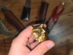 Messen Collectie - Handgemaakte Jachtmessen  24k gold!!, Ophalen of Verzenden, Overige typen