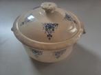 Brocante: franse Saint Uze stenen pot met deksel 18cm, Ophalen of Verzenden