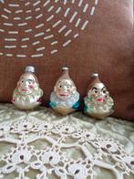 3 Vintage Glazen Kerstballen / Ornamenten Clown ** Mimosa **, Diversen, Kerst, Ophalen of Verzenden