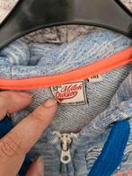 Blauw gemêleerd vest Maat 110 h, Trui of Vest, Onbekend, Ophalen of Verzenden, Zo goed als nieuw